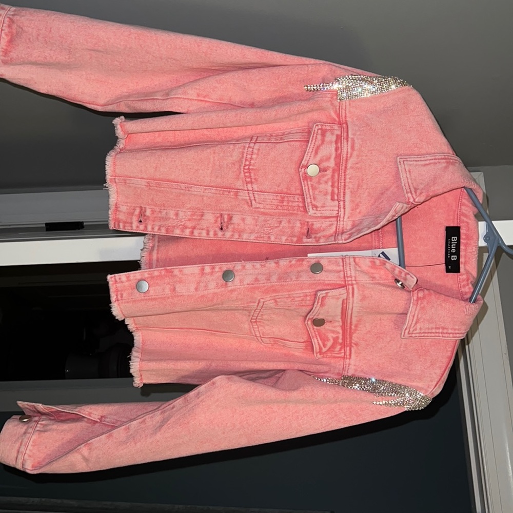 Blue B collection Jacket with Rinestones